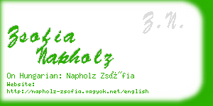 zsofia napholz business card